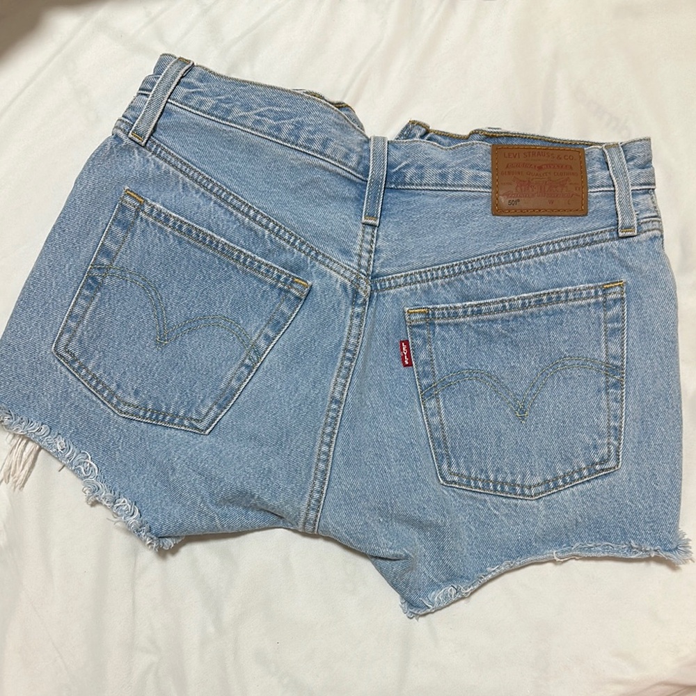 Levi's 501 Blue Denim Shorts